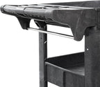 Dryser Utility Cart with Wheels, 40" x 17" Heavy Duty 550 lb. Capacity with Shelves - 3 Tier Rolling Cart with Four 5" Swivel Casters for Warehouse, Garage, Cleaning
