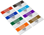 XpressTags 0.75"x1.5" Custom Asset Tags, Fixed Inventory Stickers with Barcode & Serial Number, Brushed Metalized Silver Polyester Labels - Pack Sizes 100 to 5000, Made in USA