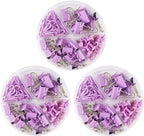 Purple Paper Clips and Binder Clips Set, 216 pcs, Metal Assorted Sized Binders with Push Pins, Cute Office Supplies for Desk, Durable Desk Accessories, 3 Pack