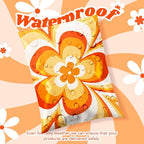 Metronic Poly Mailers 10x13 Inch 100pc Shipping Bags for Clothes,Strong Adhensive Shipping Envelopes for Small Business,Waterproof Mailers Poly Bags for Shipping,Packaging Mailing Bags Orange Flower