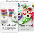 1X2 inch Label Stickers Roll for Thermal Printer 500PCS Colored Removable Freezer Labels Waterproof Blank Sticker Labels to Write on for Food Containers and Jars, Watercolor Green