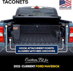 Envelope Cargo Net for Ford Maverick - Fits 2022-2025 - Upgraded 5mm Bungee - Integrated Storage Bag - Heavy Duty Carabiners - Designed in USA