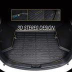 KELCSEECS® Floor Mats & Cargo Liner Custom for Hyundai Elantra & Elantra N 2021-2026,All Weather Protection TPE Floor Liners Front& Rear Row Full Set Elantra Accessories Black
