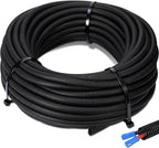 Sasylvia 2.5" x 5 ft Split Wire Loom Tubing Automotive Wire Loom Assortment Split Cable Sleeves Bulk Flexible Electrical Conduit Protective Kit