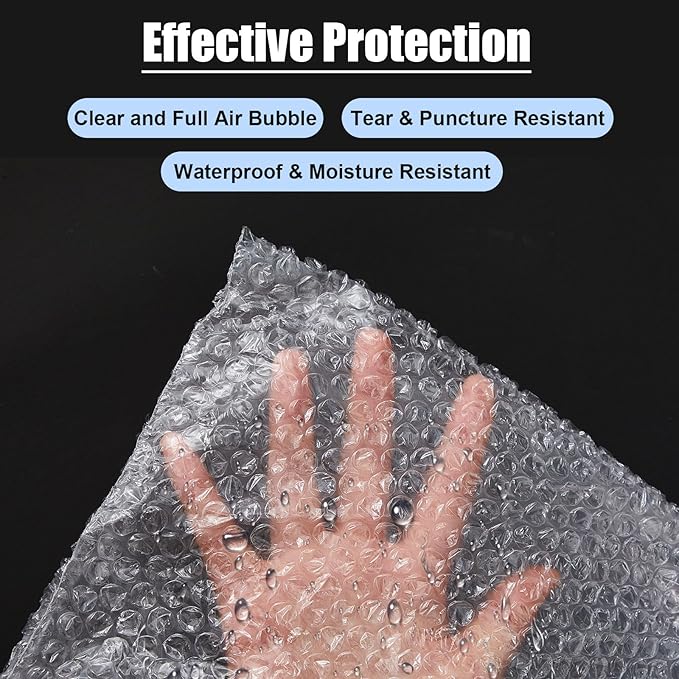 5 Pack Extra Large 28 * 32 Inch Bubble Pouches Clear Bubble Pouch Wrap Bags for Packing Shockproof Cushioning Wrap Bag for Shipping Moving Fragile Dishes China Plates Painting Fragile Items