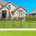 Decorative Garden Fence 6 Panels 14.8ft(L)×38in(H) No Dig Animal Barrier Fencing with 5 Panels + 1 Gate, Metal Garden Fences Rustproof Wire Border Temporary Dog Fence Outdoor for Patio Yard Lawn