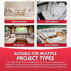 Foamy Foam High Density 5 inch Thick, 18 inch Wide, 72 inch Long Upholstery Foam, Cushion Replacement
