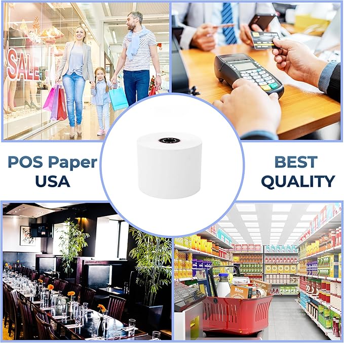 2 1/4" x 150' Thermal Paper (50 Rolls/Case) - BPA Free