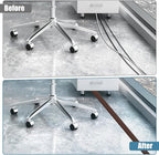 Floor Cord Covers for Wires 3.3FT Cable Hider Wire Cover Self Adhesive Cord Hider Floor for Offices, Homes, Workshops, Warehouses Cable Cavity 0.39" W x 0.27" H