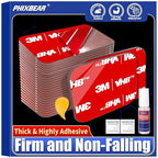 Double Sided Sticky Pads,Made of 3M VHB,Strong Adhesive Tape Squares Heavy Duty Waterproof Heat Resistant, Extreme Mounting Foam Tape,Car Home Outdoor Use, 24 Pcs 1.57x1.97 Inch