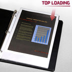 Heavy Duty Sheet Protectors for 3 Ring Binder, 100 Count Clear Page Protectors, Top Loading Plastic Sleeves 8.5 x 11 inch