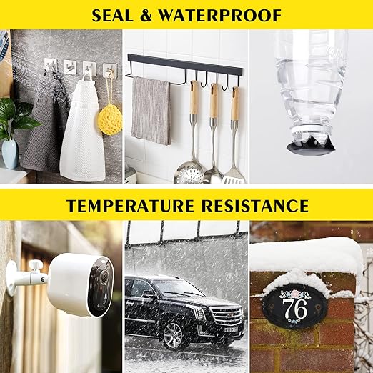 EMITEVER Double Sided Tape Heavy Duty 2 Rolls,Acrylic Foam Mounting Tape,Two Adhesive Tape,Waterproof & Strong Stick Tape,2 Strip for Home Office Decor,Black (EM023-FT25MM-16FT-US-N)