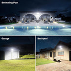 Onforu 300W Flood Lights Outdoor, 30000lm Bright LED Work Light with Plug, 6500K Daylight White LED Flood Lighting, IP66 Waterproof Security Yard Lights for Yard Garage Stadium 2 Pack