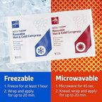 Medline Accu-Therm Reusable Hot/Cold Gel Packs, 5” x 10”, Soft & Flexible, For Injuries, Fast Relief, Recovery & Muscle Soreness - 16/Case