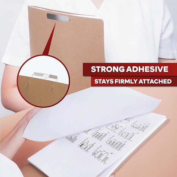 XFasten Self Adhesive Fasteners 2 Inch Capacity 500-Pack Archival-Grade Two Prong Paper Fasteners 2 Inch for Metal File Fastening, Folders, Medical Reports, Thick Paper Stacks, and Folder Accessories