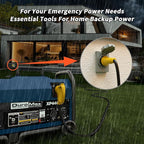 50 Amp Generator Cord, 15FT 50 Amp RV Extension Cord with Twist Lock, Generator Cable 50A 4 Prong Yellow, NEMA 14-50P/SS2-50R Heavy Duty STW Wire for RV Camper & House
