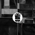 TCCFCCT Mesh Reflective Safety Vest with 5 Pockets High Visibility Vest for Men Women, Work Vest with Horizontal Strip for Walkie-talkie and ID Card, Meets ANSI/ISEA Standards, Black, 4XL