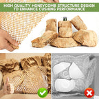 Honeycomb Packing Paper Wrap 15''x600', Substitute Alternative for Bubble Cushioning Wrap for Moving Shipping Packaging, Recyclable Moving Supplies with 48 Fragile Sticker Labels