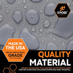 Xpose Safety Clear Plastic Sheeting 10 Pack – 20' x 100' Rolls – Heavy Duty 3.4 Mil Poly Sheet – Waterproof, Dustproof, Vapor Barrier – for Construction, Painting, Industrial Use