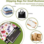 Poly Mailers 12x15.5 Inch 50 Pcs - Bud Printed Shipping Bags, 2.4mil Thickness, Waterproof and Tear Resistant Mailing Envelopes, Self-Sealing Packaging Bags for Small Business