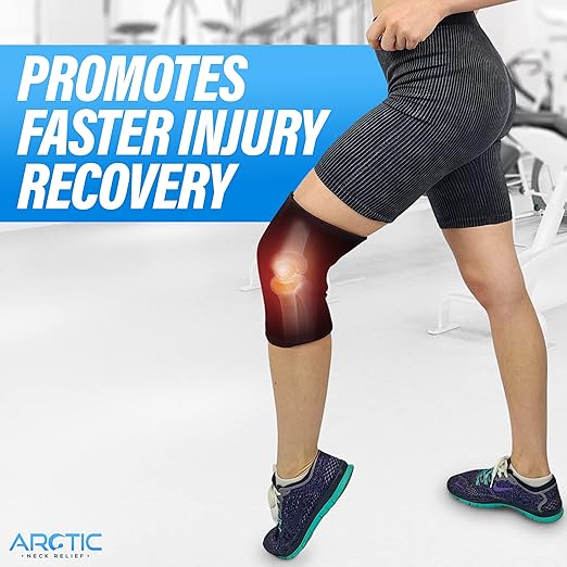 Value 2 Pack - Cold Therapy Compression Ice Sleeve, Knee Ice Pack Wrap for Injuries, Elbow, Quad & Hamstring Relief, Flexible & Reusable Cold Wrap Recovery for Meniscus, ACL, MCL, Ice & Heat Therapy