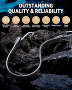 Rubber Bungee Cords with Hooks, Heavy Duty Bungee Straps, Assorted Sizes with 1.8X Max Stretch & Over 176 lbs Load, Black, 100% EPDM Rubber & S Hooks for Cargo, Tarps, 10", 15", 21", 31" (10 Pack)