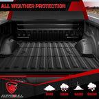 Truck Bed Mat Bed Liner (5.5ft,67.1in) Fit for Ford F-150 2015-2025| F150 Lightning 2022-2025(Not for Pro Access Tailgate or Bed w/Side Storage), All Weather Protection TPE Pickup Car Bed Mat
