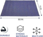 1 Pack Moving Blankets Heavy Duty 80"x72" Quilted Packing Blankets for Moving Furniture Padded Shipping Furniture Mover Blue