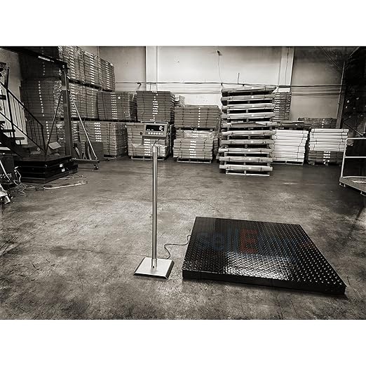 Liberty SL-7517-4x4 Industrial Floor Scale - Advanced Weighing Solution with Data Transfer, Alarm & Animal Weighing Features (5000 lb x 1 lb)