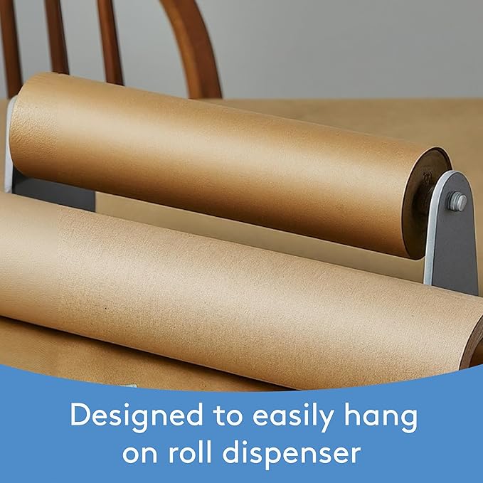 Woodpeckers Brown Kraft Paper Roll 30 inch Wide, 12000 inch Long, 1 Roll, Jumbo Roll for Eco Friendly Christmas Gift Wrapping Paper and Packing Paper