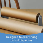 Woodpeckers Brown Kraft Paper Roll 48 inch Wide, 1200 inch Long, 1 Roll, Jumbo Roll for Eco Friendly Christmas Gift Wrapping Paper and Packing Paper