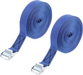 PATIKIL Lashing Straps 1" x 20 Ft, 2 Pcs Tie Down Strap Cam Buckle Adjustable Ratchet Straps 551 lbs for Cargo Trucks Motorcycle Luggage, Blue