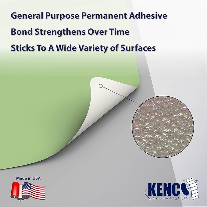 4" X 6" Direct Thermal Perforated Stickers Labels for Shipping Labels, Inventory, and Color Coding - Compatible with Zebra, Rollo, Godex and More (Green, 6 Rolls)