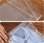 iMailer - 1000 Count - 6" x 9" Small Clear Poly Bags with Suffocation Warning Self Seal 1.6 Mil for Clothing, Bakery, Gifts - Resealable Adhesive, Not Strong