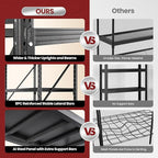68" Wide Industrial Storage Shelves, 8000LBS Garage Shelving Heavy Duty, Standing Shelf Units, 4 Tier Metal Adjustable Storage Shelving Rack for Shop Warehouse Basement, 68'' W x 24''D x 63.5'' H