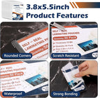 25 Pack 10 Mil 3"x5" Self Sealing Laminating Pouches Self Adhesive Lamination Pouches Clear Laminate Sheets for Photos Index Cards Office School(No Heat Laminating Sheets & No Laminator Machine Need)