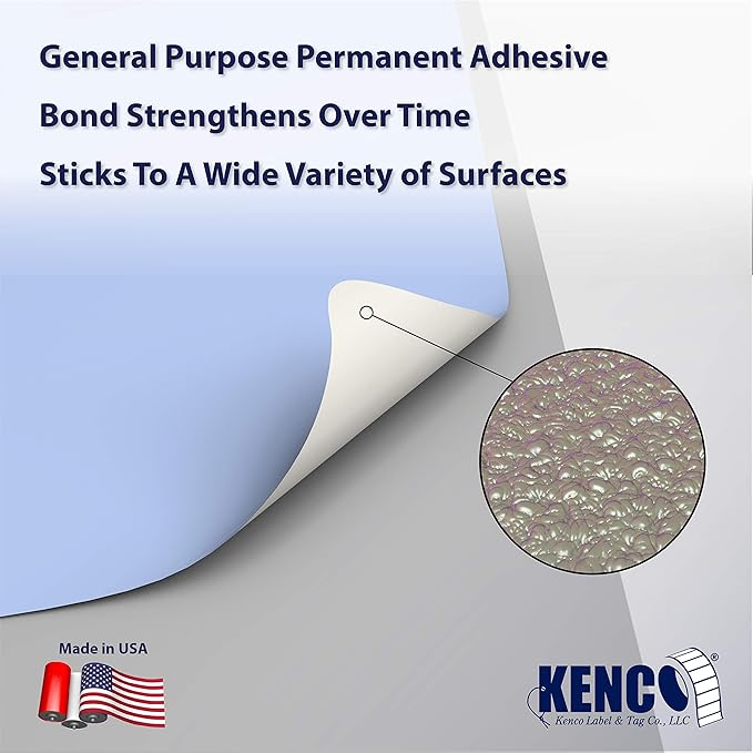 4" X 6" Direct Thermal Perforated Stickers Labels for Shipping Labels, Inventory, and Color Coding - Compatible with Zebra, Rollo, Godex and More (Blue, 24 Rolls)