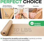 Brown Kraft Paper Roll 18" x 2160" (180 feet), Pack of 4 - USA-Made Brown Paper 30lb Thickness for Packing, Moving, Shipping, Crafts/Arts - 100% Recycled Natural Wrapping Material by IDL Packaging