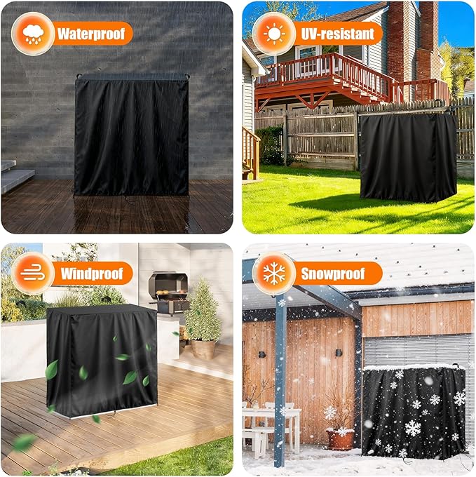 Kasla Storage Cabinet Cover, Outdoor Chest Storage Waterproof Cover, Weatherproof Cabinets Covers for Kitchen Patio Garden Backyard - 64"Lx35"Wx71"H