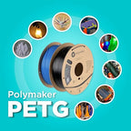 Polymaker PolyLite Black 3D Printer PETG Filament 1.75mm 1kg, Legacy PETG Formula, +- 0.03mm Dimensional Accuracy, Reliable Everyday Filament, Strong Layer Bonding, Compatible with Most 3D Printers