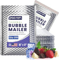 200-Pack Insulated Silver Thermal Bubble Mailers 15 x 17 - Waterproof Metallic Foil Self-Sealing Padded Envelopes for Cold Shipping, Perishables, Food, Cosmetics, Pharmaceuticals