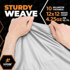 Heavy Duty Poly Tarp 20' x 40' - Bulk Half Pallet (30 Pack) Thick Waterproof, UV Blocking Protective Cover - Reversible Silver & Black - 10 Mil Thick Polyethylene - by Xpose Safety