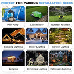 Flemoon Medium Outdoor Electrical Box Waterproof with Clear Lid, Weatherproof Extension Cord Cover for Photocell Light Sensor Timer, Power Strip, Outlet, Plug, Socket, Transparent and Gray