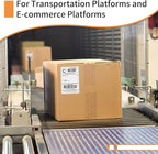 L LIKED 8000 Thermal Shipping Labels 4”x 6”in Fanfold, Permanent Adhesive, Perforated Line Labels Compatible with Direct Thermal Printings (2 Stacks, 4000 Labels/Stack)