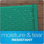 Quality Park Bubble Mailers, 8.25 x 11, Turquoise Poly Mailers, Padded Envelopes, Shipping Bags, Water Resistant, Self Seal, 25 Per Box (QUA85914)