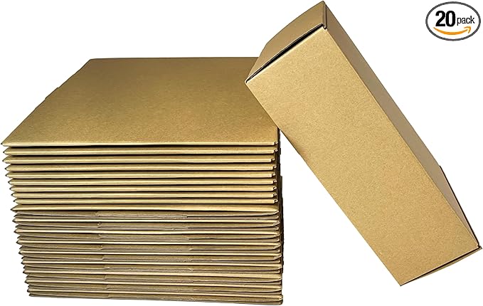 Shipping Boxes Corrugated Cardboard Mailer Boxes Literature Mailer for Packaging Small Business Craft Gifts Giving Products (Brown, 12x9x4)