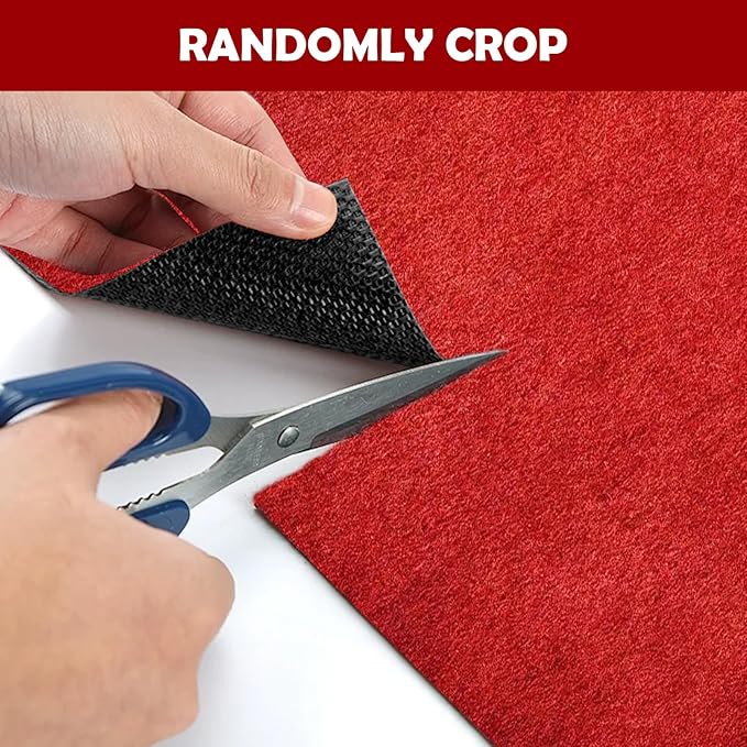 450 GSM Extra Thick Waterproof Red Carpet Runner for Events Decorations, 3X30 Ft Not Slip Red Runner Aisle Runway Rug for Wedding, Party, Banquet, Activity Entrance and Special Events Decorations