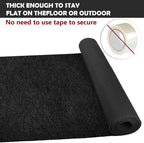 450 GSM Extra Thick Waterproof Black Carpet Runner for Events Decorations, 3X30 Ft Not Slip Black Runner Aisle Runway Rug for Wedding, Party, Banquet, Activity Entrance and Special Events Decorations