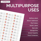 NextDayLabels 3/4 Inch Round Sticker Labels - Matte White Blank Laser/Inkjet Printer Labels - Circle Stickers (1000 Sheets, 108000 Labels)