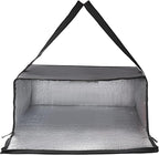 Musbus 24'x24'x14' Pizza Carrier Insulated Bags Large for Deliveries, Insulated Pizza Carrier Delivery Bag Food Bag for Personal and Professional Use, Black 4, 24W x 24D x 14H